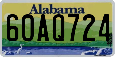 AL license plate 60AQ724