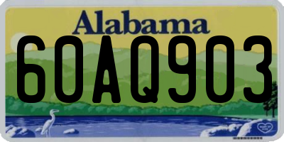 AL license plate 60AQ903