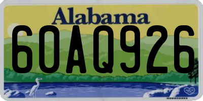 AL license plate 60AQ926