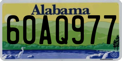 AL license plate 60AQ977