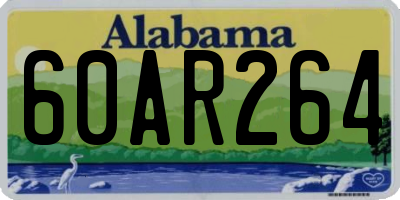 AL license plate 60AR264