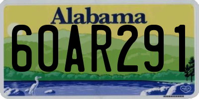 AL license plate 60AR291