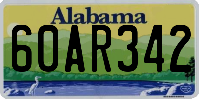 AL license plate 60AR342