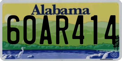 AL license plate 60AR414