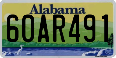 AL license plate 60AR491