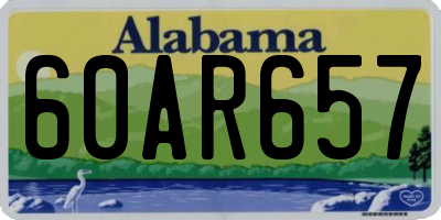 AL license plate 60AR657