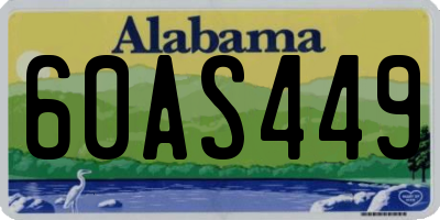 AL license plate 60AS449
