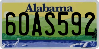AL license plate 60AS592