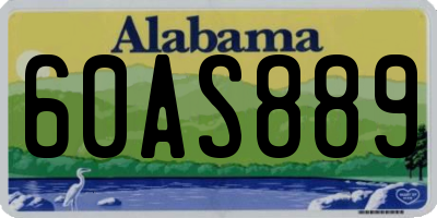 AL license plate 60AS889