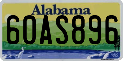 AL license plate 60AS896