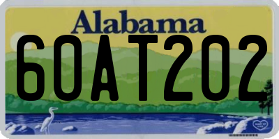 AL license plate 60AT202