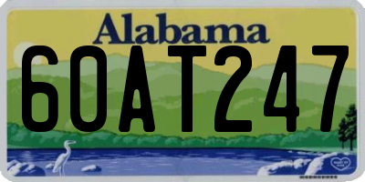AL license plate 60AT247
