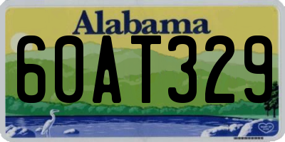 AL license plate 60AT329