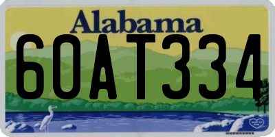 AL license plate 60AT334