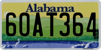 AL license plate 60AT364