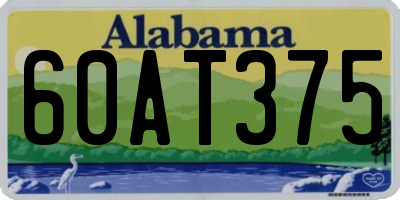 AL license plate 60AT375