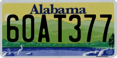 AL license plate 60AT377