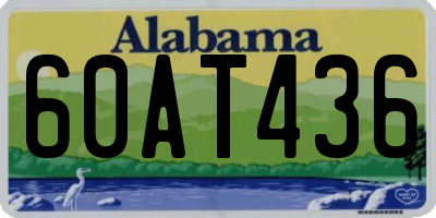 AL license plate 60AT436