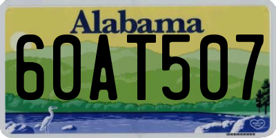 AL license plate 60AT507