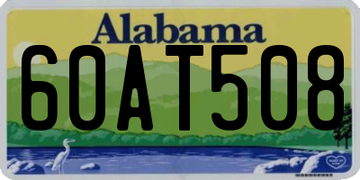 AL license plate 60AT508