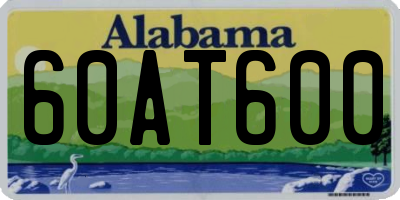 AL license plate 60AT600