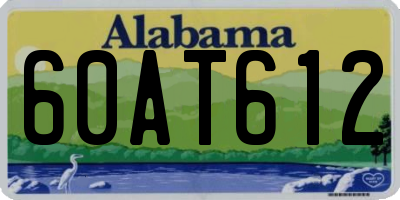 AL license plate 60AT612