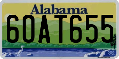 AL license plate 60AT655
