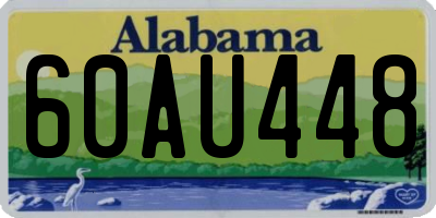 AL license plate 60AU448