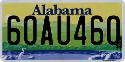 AL license plate 60AU460
