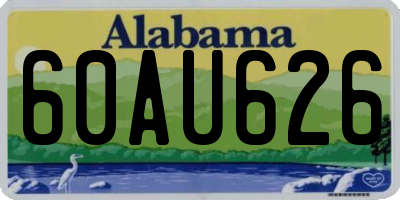 AL license plate 60AU626