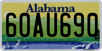 AL license plate 60AU690