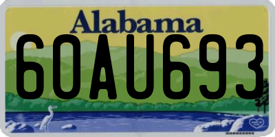 AL license plate 60AU693
