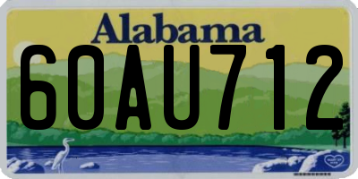 AL license plate 60AU712