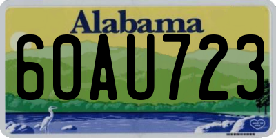 AL license plate 60AU723
