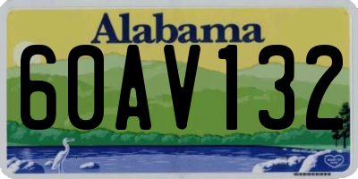 AL license plate 60AV132