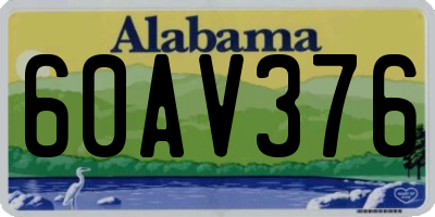 AL license plate 60AV376