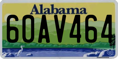 AL license plate 60AV464