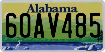 AL license plate 60AV485