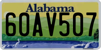 AL license plate 60AV507