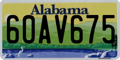 AL license plate 60AV675