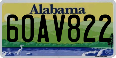 AL license plate 60AV822