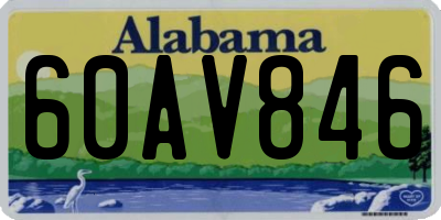 AL license plate 60AV846