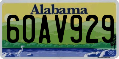 AL license plate 60AV929