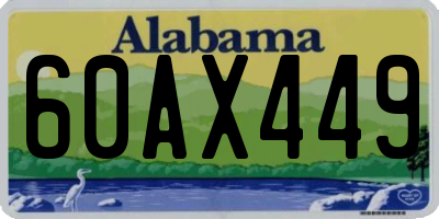 AL license plate 60AX449