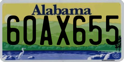 AL license plate 60AX655