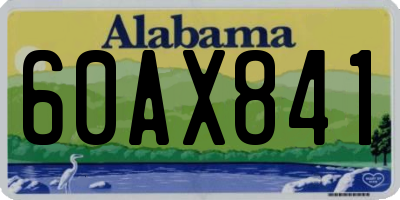AL license plate 60AX841