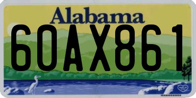 AL license plate 60AX861