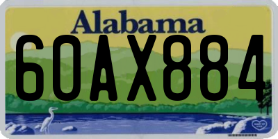 AL license plate 60AX884