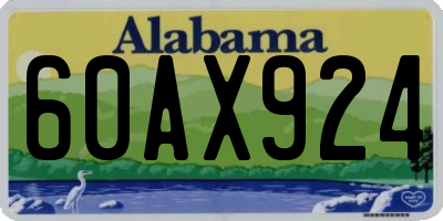 AL license plate 60AX924