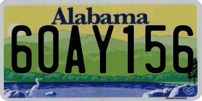 AL license plate 60AY156
